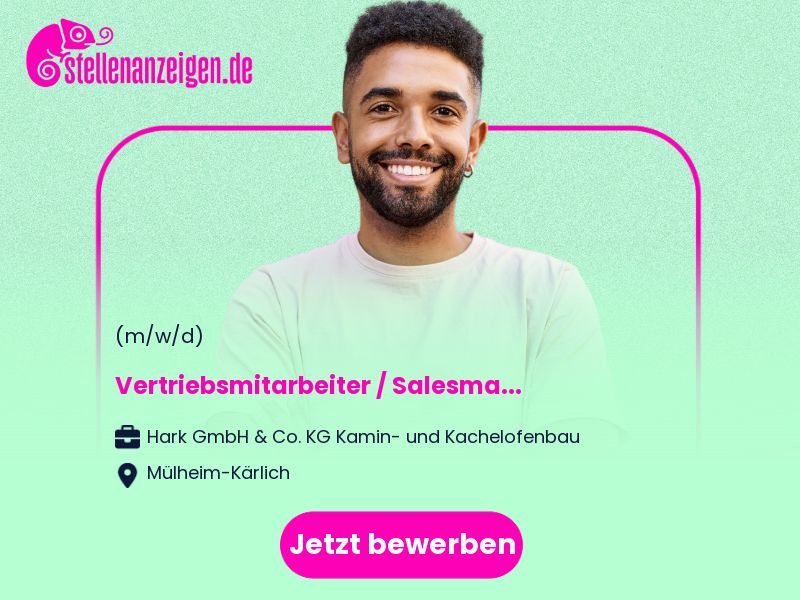 Vertriebsmitarbeiter / Salesmanager als in Mülheim-Kärlich