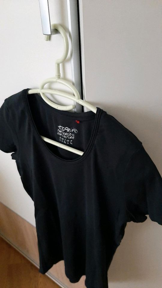 Esprit Basic T- Shirt schwarz Gr. L in Hamburg
