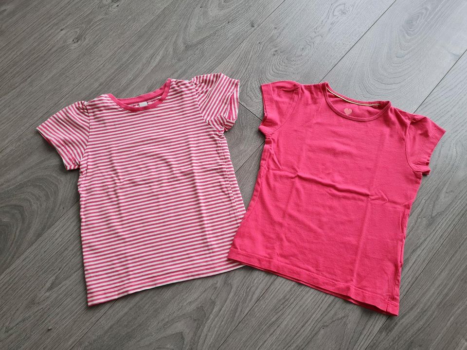 Setpreis: T-Shirt - ca. Gr. 104 - Esprit / Lupilu -pink gestreift in Knittlingen