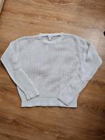 Calvin Klein Pullover mit Lochmuster Gr.M weiß Bayern - Hengersberg Vorschau