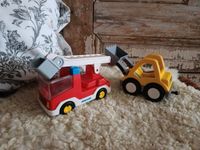 Set: Feuerwehrauto und Bagger von Playmobil 1,2,3,,wie neu Nordrhein-Westfalen - Bad Salzuflen Vorschau