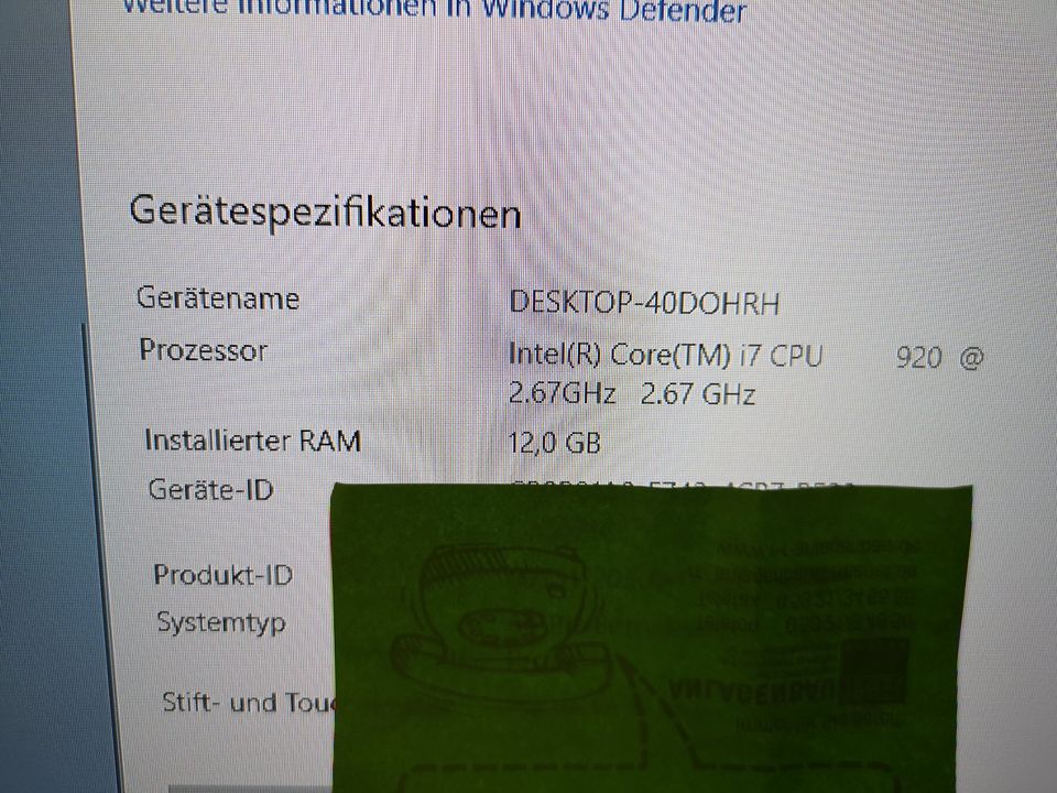 Gaming PC ASUS I7 920 GTX960 und 12GB RAM in Weiden (Oberpfalz)