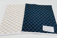 2 x Jerseystoff Maritim 48 x 48 cm Stoffrest Reststück Blau Weiß Stuttgart - Bad Cannstatt Vorschau