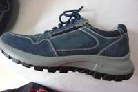 SIOUX H-Sneaker, Schnürsenkel, Reißverschluss, blau Leder 41 Nordrhein-Westfalen - Herten Vorschau
