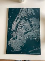 New York City | Stadtplan | 50x70 cm Keilrahmen | wie neu Hessen - Pfungstadt Vorschau