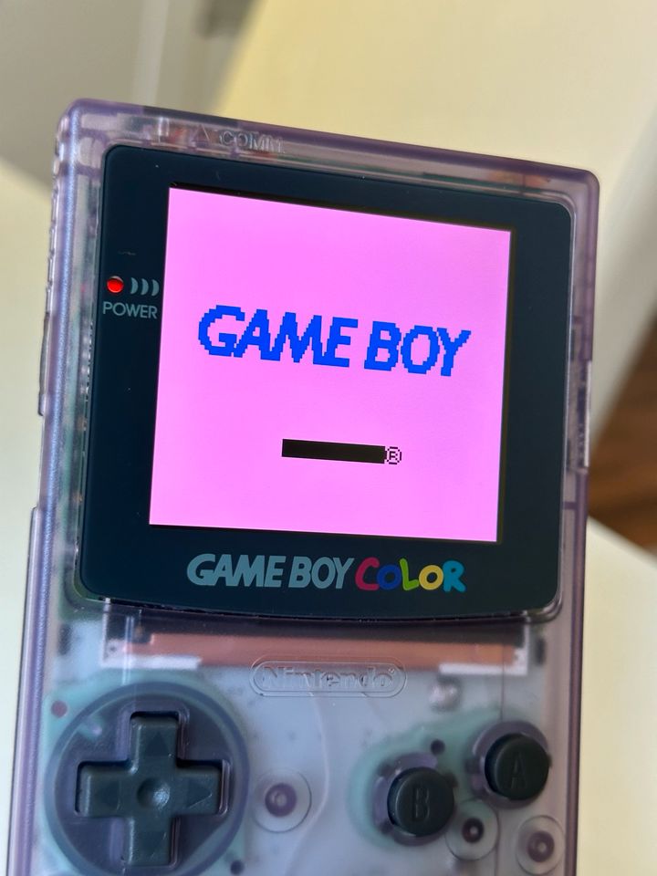 Gameboy Color Clear-Purple IPS V5 Display Retropixel OSD-Menü Wow in Berlin