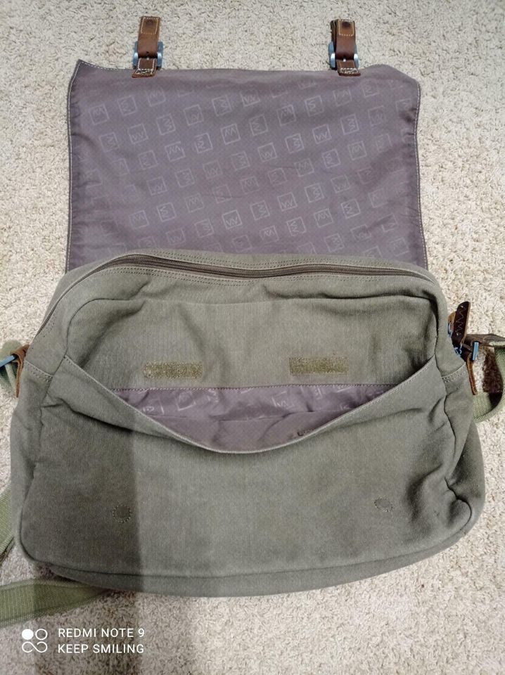 Umhängetasche Canvas/ Leder Tasche "Valaguzza" in Isseroda