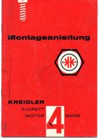 Kreidler Florett Motor 4 Gang Montageanleitung ca. 1964 original Baden-Württemberg - Schopfheim Vorschau