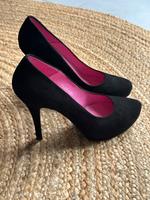 Schwarze Wildleder Pumps Highheels Damen Buffalo München - Laim Vorschau