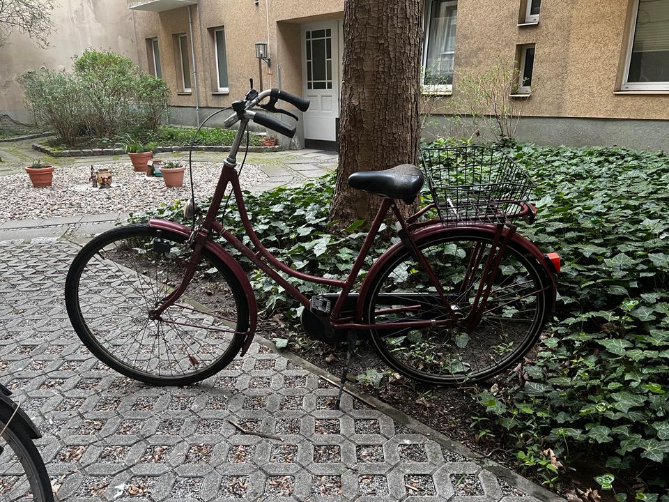 Fahrrad Holland Selbstbastler*innen City Damenrad wie Gazelle rot in Berlin