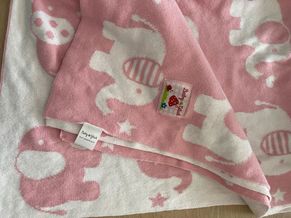 Spiegelburg Baby Decke wie neu rosa Elefanten in Duisburg