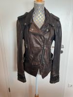 Diesel Leder Jacke mit Nieten im Biker Style Nordrhein-Westfalen - Korschenbroich Vorschau