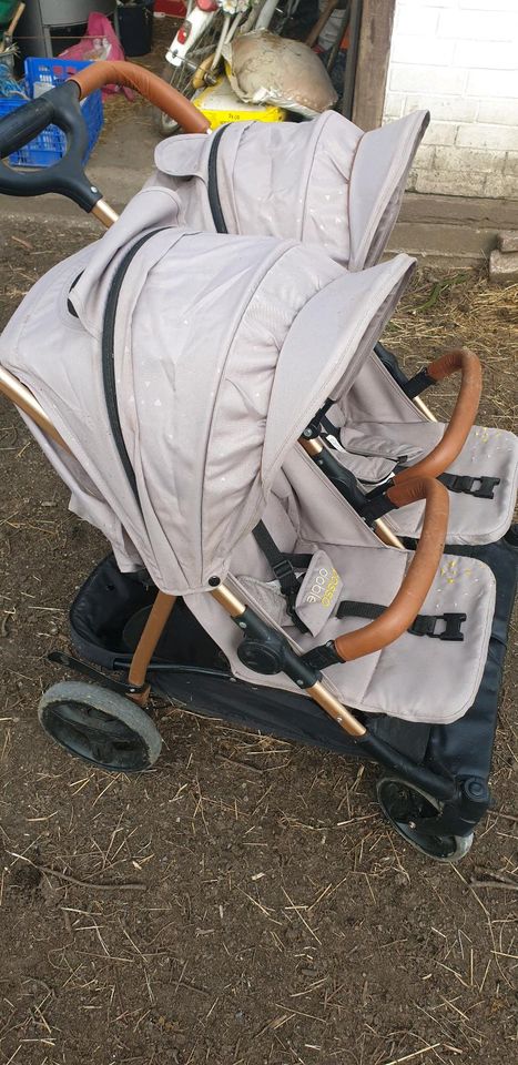 ZWILLINGSKINDERWAGEN GESCHWISTERWAGEN KINDERWAGEN GOLD BEIGE in Recklinghausen