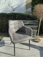 Stabiler Stuhl mit Armlehne, Microfaser pflegeleicht, Metallfüße Nordrhein-Westfalen - Herford Vorschau