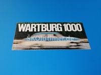 Broschüre Prospekt Wartburg 1000 Baden-Württemberg - Dußlingen Vorschau