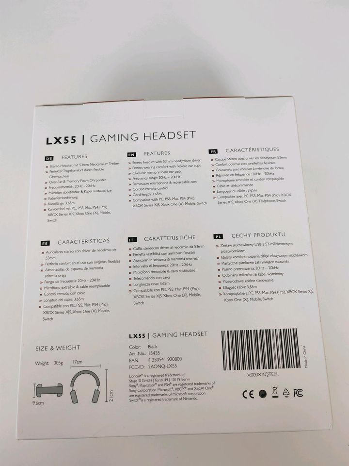 Lioncast LX 55 Gaming Headset Neu und Originalverpackt! in Oberstenfeld