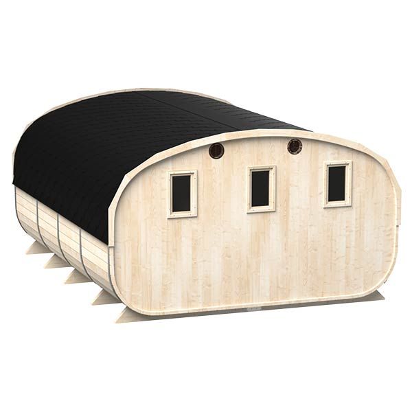 ovale Fass-Sauna XL mit Holzofen - 20 % Rabatt in Minden