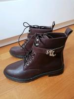Ralph Lauren Eldridge 38,5 Leder Stiefeletten Braun Nordrhein-Westfalen - Troisdorf Vorschau