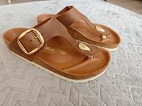 Birkenstock Gizeh Big Buckle Naturleder Geölt - Cognac Sachsen-Anhalt - Aschersleben Vorschau