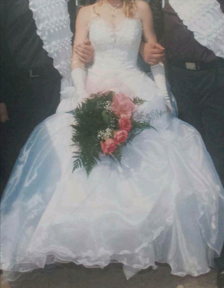 Weißes Hochzeitskleid/ Brautkleid Gr.38 in Bielefeld