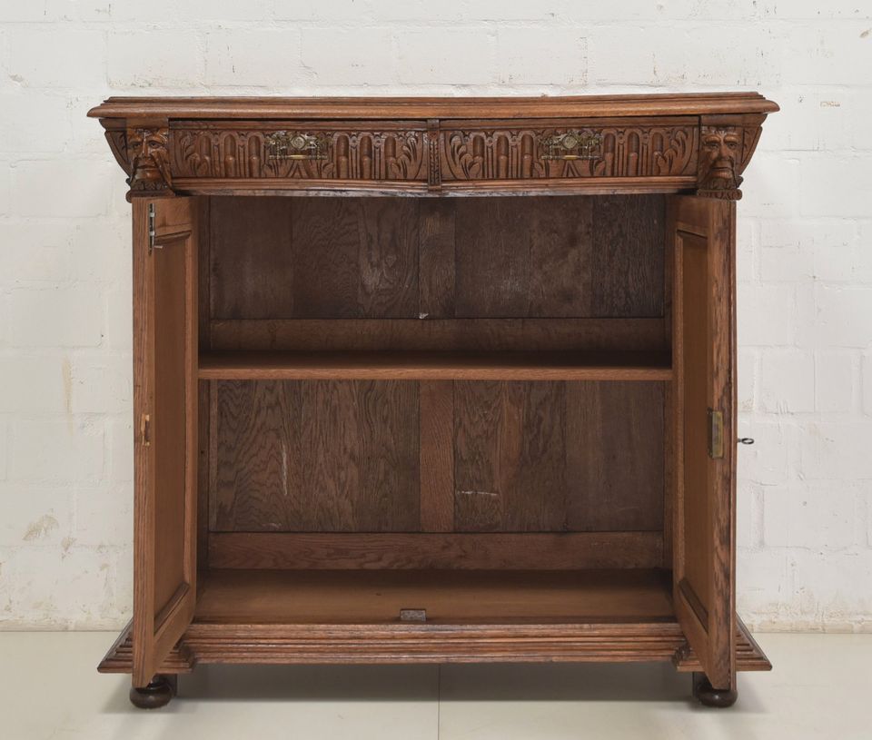 ANTIK! Anrichte restauriert Gründerzeit um 1900 Eiche massiv Kommode Sideboard J-0612 in Lüdinghausen