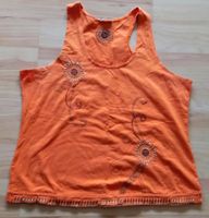 Allover bestickt mit Perlen  Orange Top shirt Bluse XL 42 44 46 Baden-Württemberg - Hockenheim Vorschau