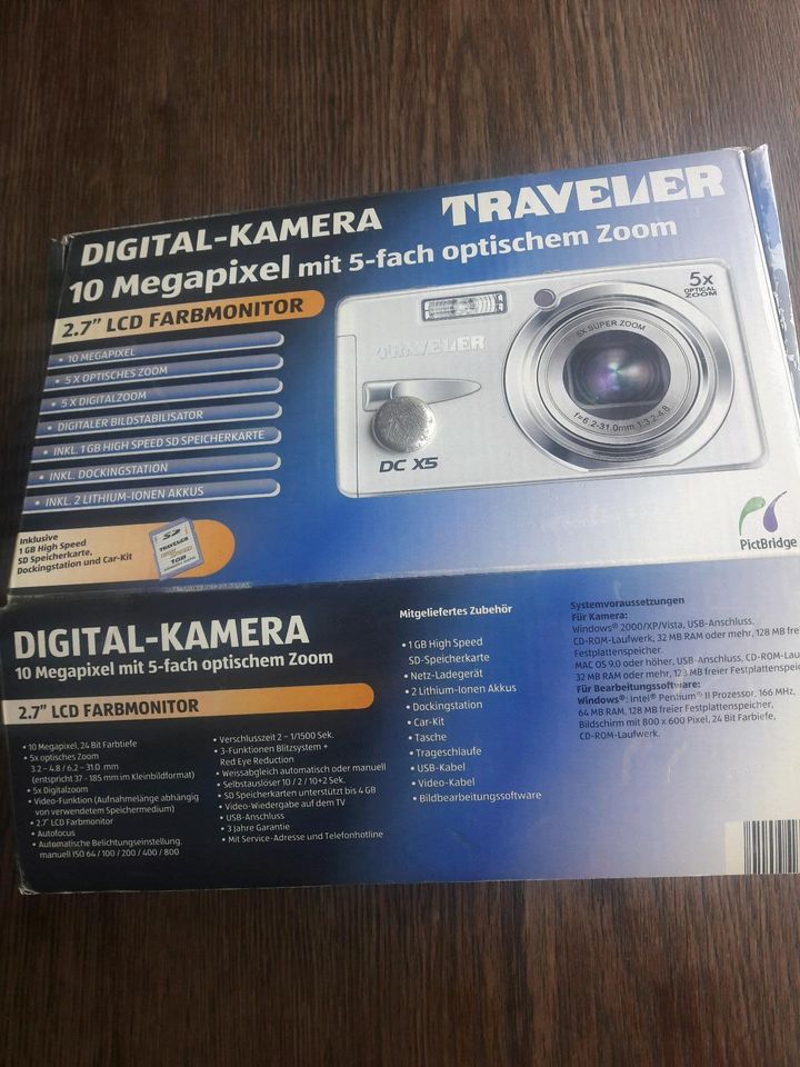 2xTRAVELER DIGITAL KAMERA DC XS 5XZOOM in Rheurdt