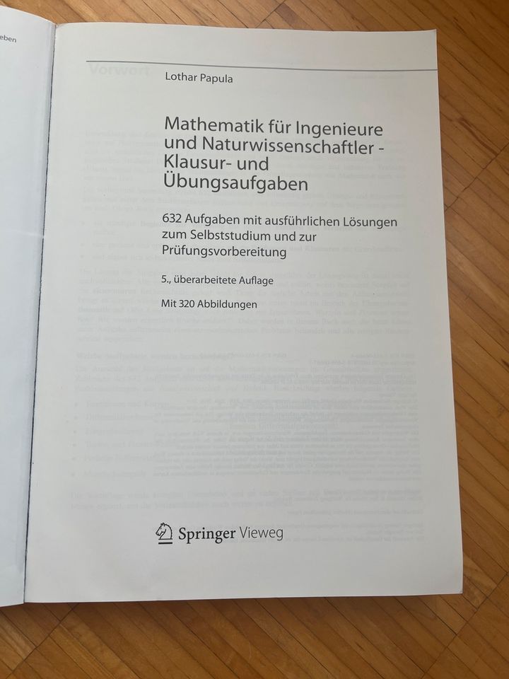 Mathematik für Ingenieure und Naturwissenschaftler - Klausur und in Gerlingen
