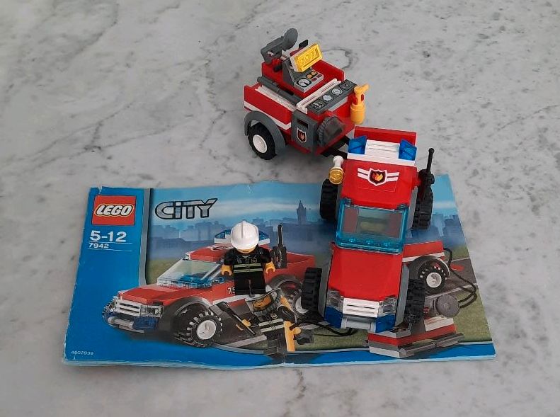 LEGO City 7942 - Feuerwehrauto mit Anhänger in Rommerskirchen