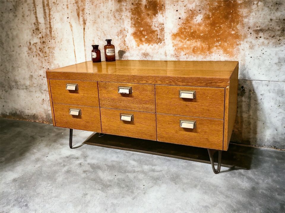 Vintage Apothekerschrank Sideboard Kommode 120x60x60cm in Düsseldorf