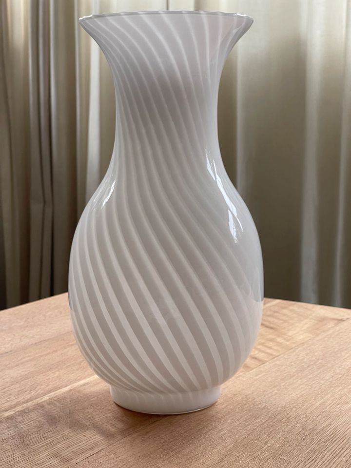 Große Murano Swirl Glas Vase in Krefeld