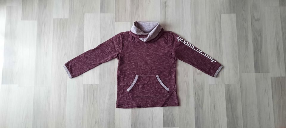 Langarmshirt dünner Pullover Hoodie mit Kragen Übergang H&M Zara in Tanna