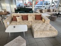 Ecksofa CHANTAL in Stoff Opera Velvet Beige Ottomane Rechts Nordrhein-Westfalen - Lage Vorschau