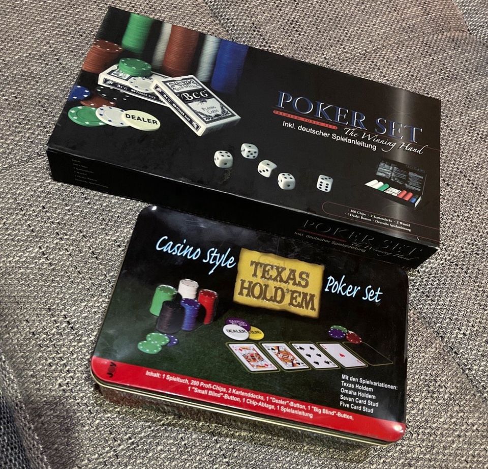 Poker Set / Chips Texas Hold Em Spiel und Spaß NEU & OVP in Dornstadt