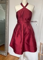 rotes Neckholder Kleid Gr. S A-Liniebordeauxrot satin ballonkleid Hessen - Liederbach Vorschau