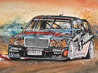 Leinwanddruck 80x60 cm Mercedes Benz 190E 2.5 16V EVO 2 DTM Nordrhein-Westfalen - Löhne Vorschau