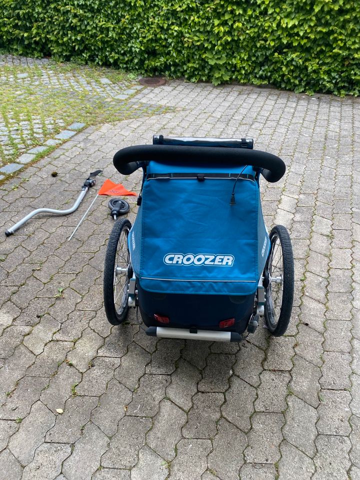 Croozer Kids Plus for 1 Fahrradanhänger aus 2019 Ocean Blue in Neubiberg