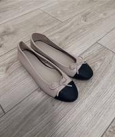 Ballerinas beige schwarz H&M neu ungetragen Gr.36 wie Chanel Wandsbek - Hamburg Wellingsbüttel Vorschau