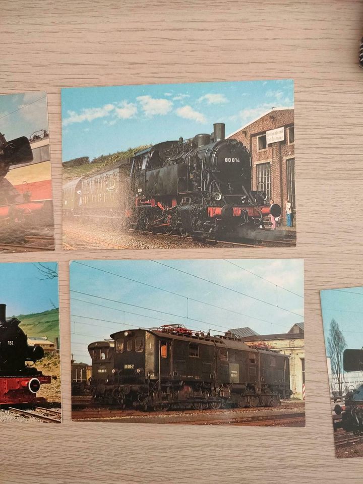 5alte Postkarten Motiv Dampflok in Viersen
