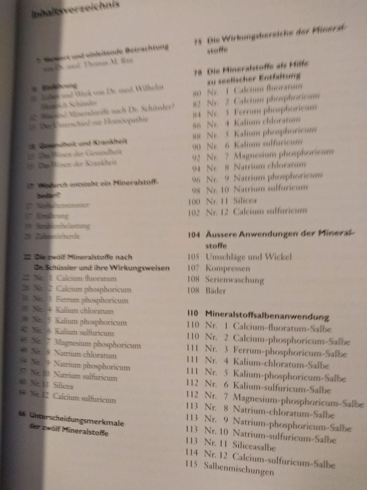 Mineralstoffe nach Dr.Schüssler, seelische und körperliche Gesund in Weißenburg in Bayern