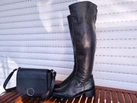 Set: Echtleder-Stiefel Gr. 37 + passende Tasche – nur 20 €! Hessen - Limburg Vorschau