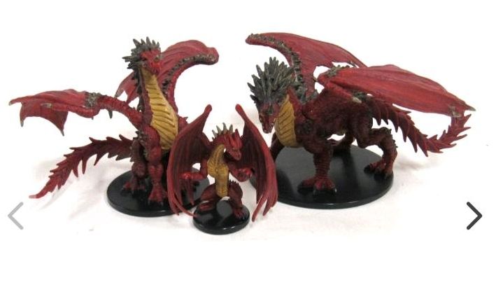 Pathfinder Dungeons and Dragons Red Dragon 3er Set Evolution in Stadtbergen