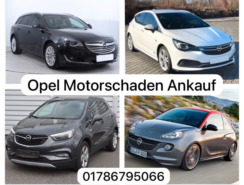 Motorschaden Ankauf Opel Astra Mokka Insignia Adam Vivaro Zafira in Köln