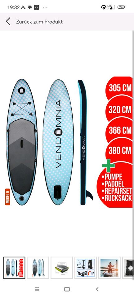 SUP Board 366cm in Essen