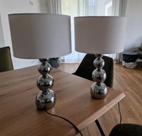 Nachttischlampen (2 Stück) Silber/Weiß Touch Nordrhein-Westfalen - Nettersheim Vorschau
