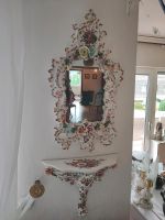 Wunderschöner Spiegel mit Stößchen antik floral Blumen Romantik Aachen - Eilendorf Vorschau