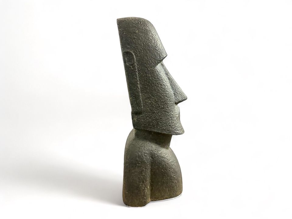 Moai Skulptur Rapa-Nui Statue aus Lavasand Stein Osterinsel Figur in Hüllhorst