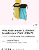 Abfallsammler ,Müllsackständer 2x 120l schwarz / gelb Niedersachsen - Sachsenhagen Vorschau