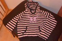 Hoodie Pullover mit Kaputze Gr. S K&L rosa/dunkelbraun gestreift Bayern - Traitsching Vorschau