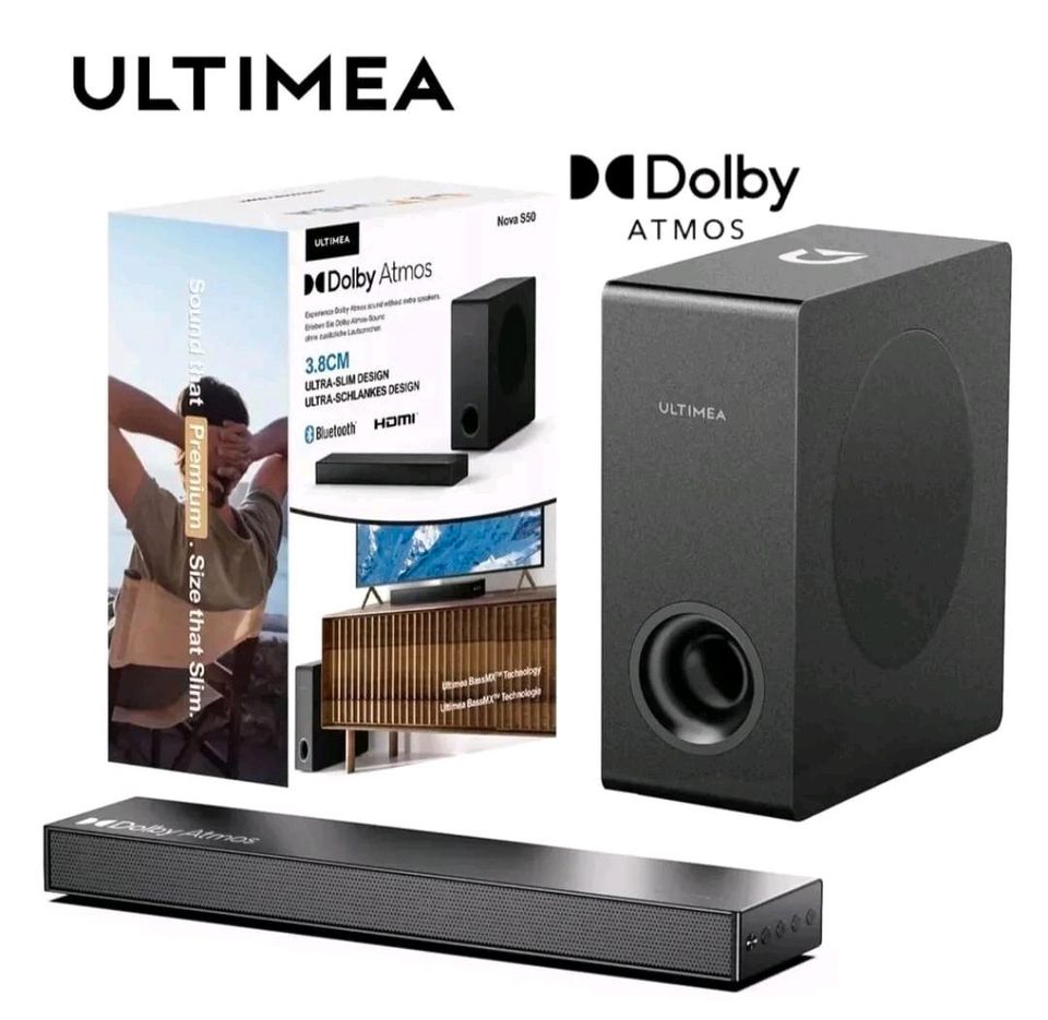 Ulimea Soundbar für TV Wireless Subwoofer 2.1 ULTIMEA S50 Bluetoo in Hamburg